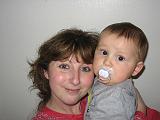 Anniversaire de maman avec Loic et Lucille le 25 Mars 2007
